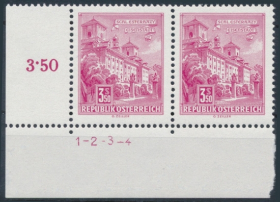 Briefmarke mit Symbolzahl(en)